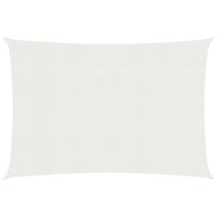 VidaXL Zonnezeil 160 g/m² 2,5x3 m hdpe wit - thumbnail