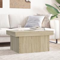 Salontafel 100x55x40 cm bewerkt hout sonoma eikenkleurig - thumbnail