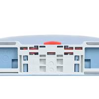 Toiletbril soft-close en quick-release ovaal blauw - thumbnail