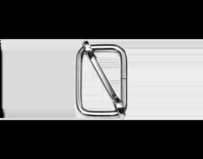 Metalen schuifgesp zilverkleur 25mm