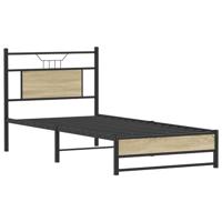 Bedframe zonder matras hout sonoma eikenkleurig 80x200 cm - thumbnail