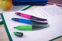 STABILO EASYoriginal, ergonomische rollerball, rechtshandig, holograph edition, magenta, per stuk - thumbnail