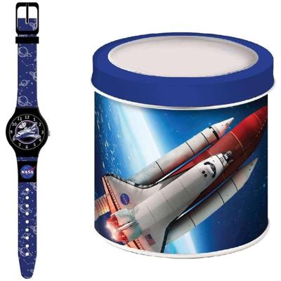 Horloge Kinderen NASA NASA - TIN BOX (Ø 33 mm)
