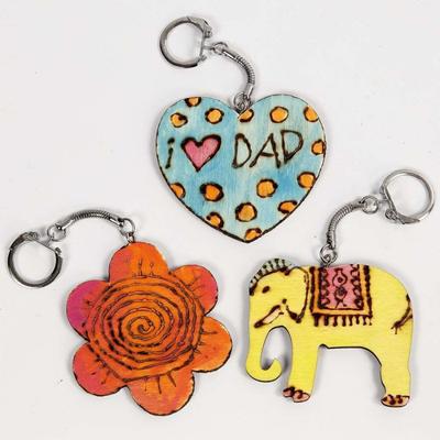 Creativ Company Sleutelhanger, afm 6-7 cm, dikte 3 mm, 12 stuk/ 1 doos - thumbnail