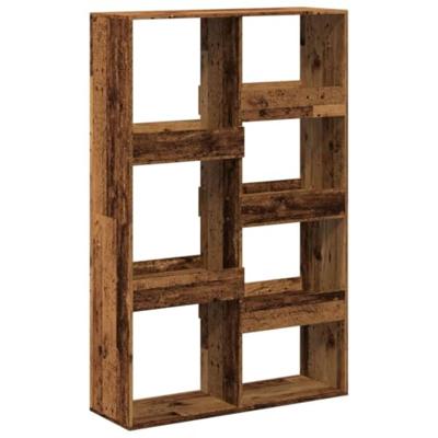Boekenkast 100x33x155,5 cm bewerkt hout oud houtkleurig