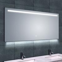 Ambi one spiegel rechthoek met LED, dimbaar en spiegelverwarming 140 x 60 cm - thumbnail