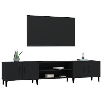 Tv-meubel 180x31,5x40 cm bewerkt hout zwart Tv-meubel 180x31,5x40 cm bewerkt hout zwart
