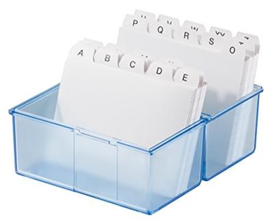 HAN DIN A8 979-64 Kaartenbox Doorschijnend, Blauw Aantal kaarten (max.): 200 kaarten DIN A8 liggend Incl. 100 gelinieerd HAN DIN A8 979-64 Kaartenbox Doorschijnend, Blauw Aantal kaarten (max.): 200 kaarten DIN A8 liggend Incl. 100 gelinieerd