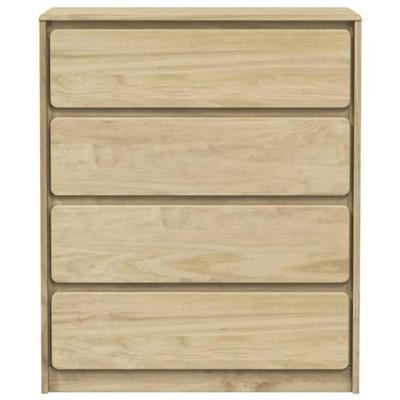 Ladekast SAUDA 76,5x39x91 cm massief grenenhout eikenkleurig