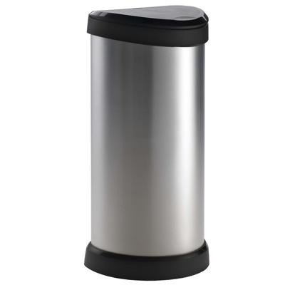 Curver DECO Bin 240641 Afvalbak 40 l (b x h x d) 335 x 685 x 285 mm Zilver, Zwart 1 stuk(s) Curver DECO Bin 240641 Afvalbak 40 l (b x h x d) 335 x 685 x 285 mm Zilver, Zwart 1 stuk(s)