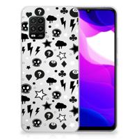 Silicone Back Case Xiaomi Mi 10 Lite Silver Punk - thumbnail