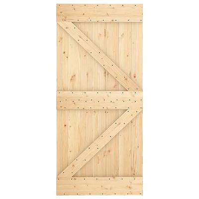Schuifdeur met beslag 95x210 cm massief grenenhout