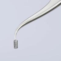 Precisiepincet lengte 120 mm 45graden gehoekt roestvrij, antimagnetisch KNIPEX - thumbnail