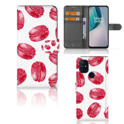 OnePlus Nord N10 | Book Cover | Pink Macarons