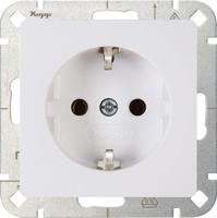 Kopp 923502002 Wandcontactdoos met randaarde Inzetstuk 1-voudig HK05 Arctisch-wit 1 stuk(s) - thumbnail