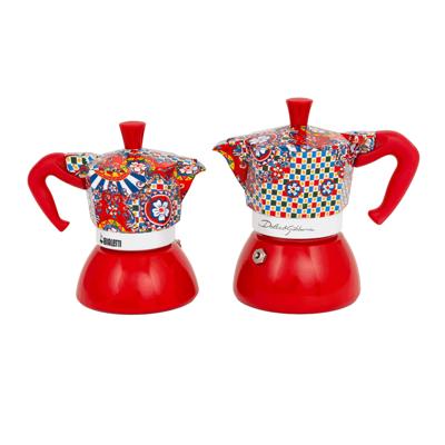 Italiaanse Koffiepot Bialetti MOKA D&G Rood Roestvrij staal 4 Koppar Italiaanse Koffiepot Bialetti MOKA D&G Rood Roestvrij staal 4 Koppar