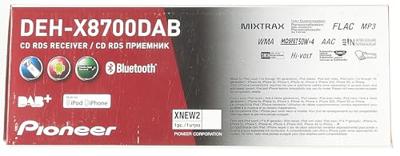 Pioneer DEH-X8700DAB | 1DIN Autoradio met Bluetooth, CD, Aux-in, USB en DAB+