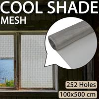 Gaas 100x500 cm roestvrij staal zilverkleurig - thumbnail