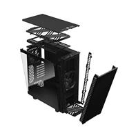 Define 7 Compact TG Dark - Behuizing - ATX, mATX en mITX - donker getint panel - 1 x USB 3.1 Gen 2 Type-C - 2 x USB 3.0 - 2 x USB 2.0 - thumbnail