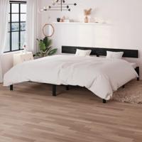 Bedframe massief grenenhout zwart 180x200 cm UK Super King - thumbnail