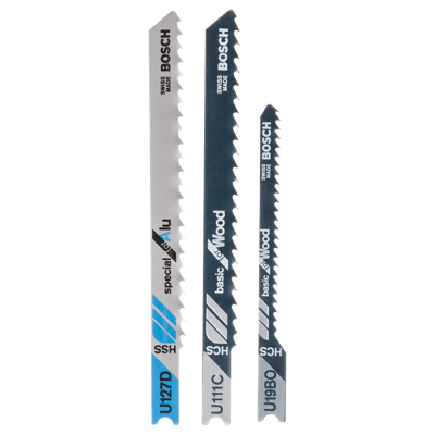 Bosch Accessories 2609256774 3-delig Decoupeerzaagbladen-set U-schacht 3 stuk(s)