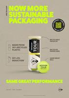 Tennisballen Dunlop D TB TOUR BRILLANCE 3 PET 601620 Geel - thumbnail