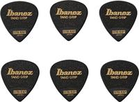 Ibanez PPA16XSGBK Grip Wizard Sand Grip plectrumset 6-pack extra heavy zwart - thumbnail