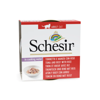SCHESIR in cooking water Tuna with beef and rice - nat kattenvoer - 85 g - thumbnail