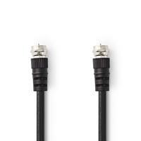 Satelliet- en Antennekabel | F Male - F Male | 1,5 m | Zwart - thumbnail