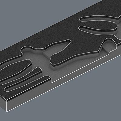 Wera 9780 schuimrubberen inzetstuk met knipex tangen set 1, 3-delig - 05150180001 Wera 9780 schuimrubberen inzetstuk met knipex tangen set 1, 3-delig - 05150180001