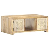 Salontafel 90x50x35 cm massief mangohout - thumbnail