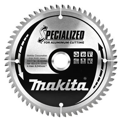Makita Accessoires Cirkelzaagblad alu 160x20x2.4 60T 0g - B-09553