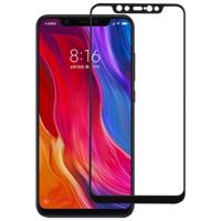 0 26 mm 9H 2.5D getemperd glas Film voor Xiaomi Mi 8(Black) - thumbnail