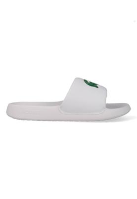 Lacoste Slippers Serve Slide 1.0 749CMA002108261-WHT/GRN Wit / Groen-42 maat 42