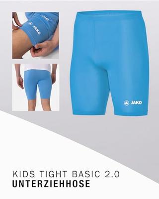 JAKO 8516K Tight Basic 2.0 Kids - Hemelsblauw - 128 - thumbnail