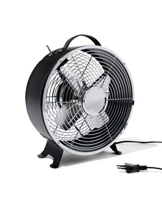 HEMA Tafelventilator retro zwart Ø25.8cm