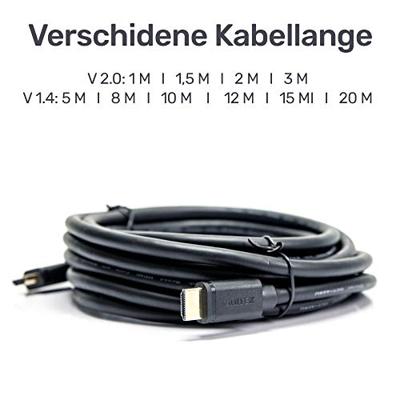 UNITEK Y-C138M HDMI kabel 2 m HDMI Type A (Standaard) Zwart