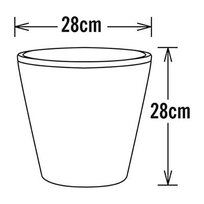 KonstSmide PlantenbakAssisi led 28cm - 2,5w - wit - 7453-000