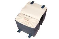 Dubbele fietstas Basil Flair MIK 35 liter 15 x 35 x 31 cm (2x) - Navy - thumbnail