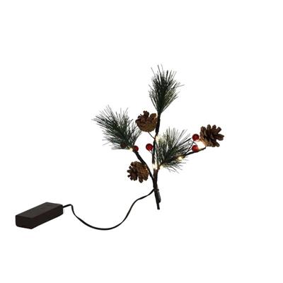 Svenska Living Kunsttak red berry, pineleaf 10led 20cm Svenska Living Kunsttak red berry, pineleaf 10led 20cm