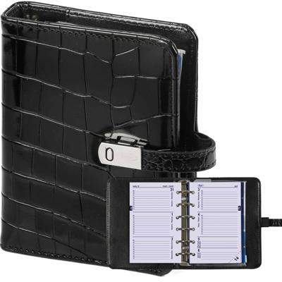 Organizer Kalpa Pocket inclusief agenda 2025-2026 7dagen/2pagina's croco zwart Organizer Kalpa Pocket inclusief agenda 2025-2026 7dagen/2pagina's croco zwart