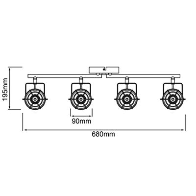 Brilliant Jesper G54332/86 Plafondspot LED GU10 20 W Zwart