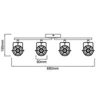 Brilliant Jesper G54332/86 Plafondspot LED GU10 20 W Zwart - thumbnail
