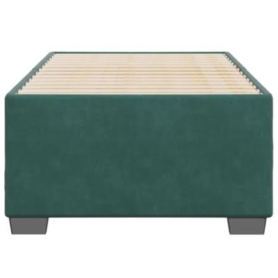 Bedframe zonder matras 90x200 cm fluweel donkergroen