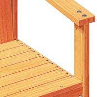 3-delige Loungeset massief grenenhout wasbruin - thumbnail