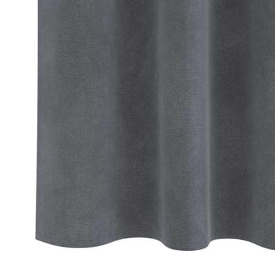 VidaXL Verduisterende gordijnen 2 pcs lichtgrijs 140 x 140 cm fluweel VidaXL Verduisterende gordijnen 2 pcs lichtgrijs 140 x 140 cm fluweel