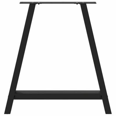 Salontafelpoten 2 st A-vormig 80x(72-73) cm staal zwart Salontafelpoten 2 st A-vormig 80x(72-73) cm staal zwart