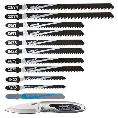 Wolfcraft 2377000 Set decoupeerzaagbladen + zakmes 1 stuk(s)
