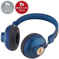 HOUSE OF MARLEY EM-JH133-DN Positive Vibration 2 Bt, Draadloze Bluetooth On-Ear Hoofdtelefoon, Geluidsisolatie, Premium Geluid, Microfoon, Opladen Via Usb, 10 Uur Batterijduur, Denim, Eén maat, blauw - thumbnail