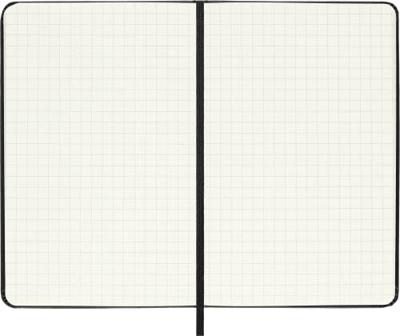 Moleskine notitieboek, ft 9 x 14 cm, geruit, harde cover, 192 bladzijden, zwart